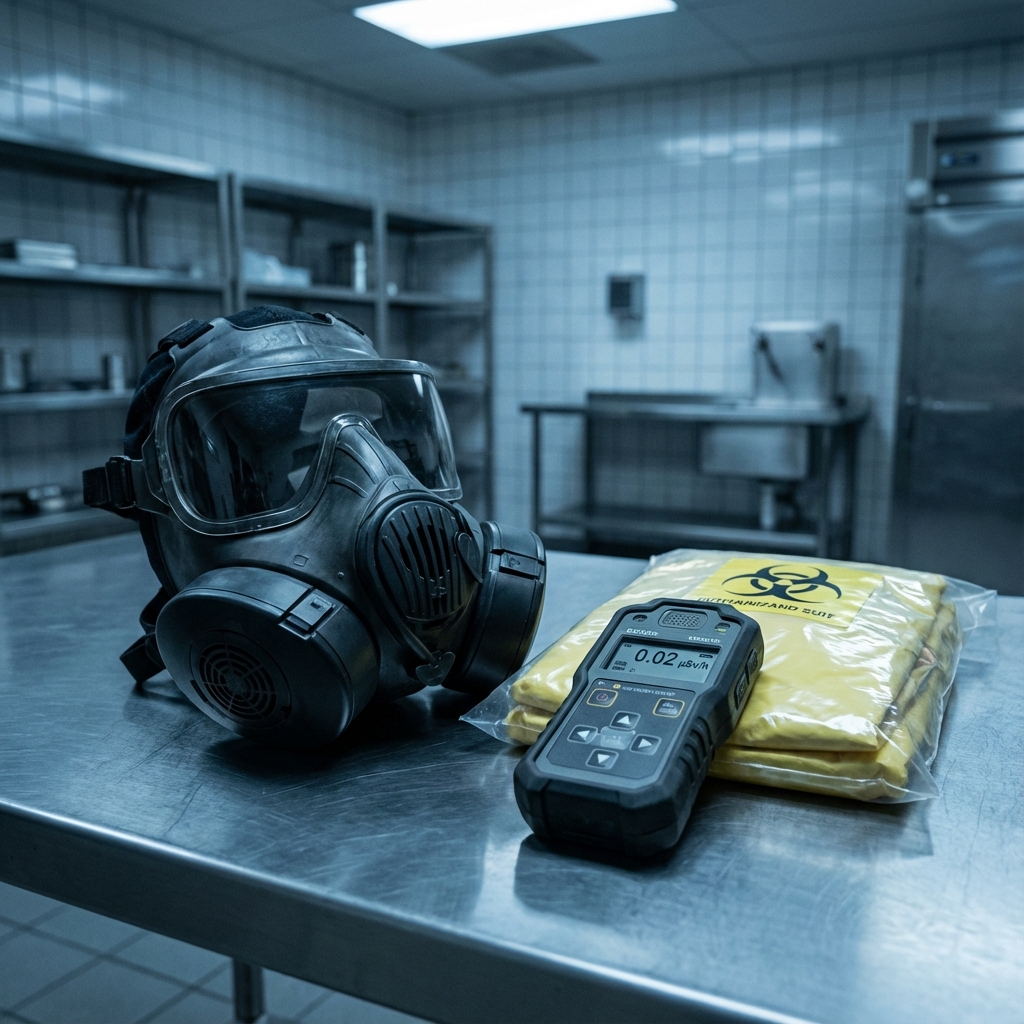 El Virus Real: Máscaras Antigás y Trajes NBQ