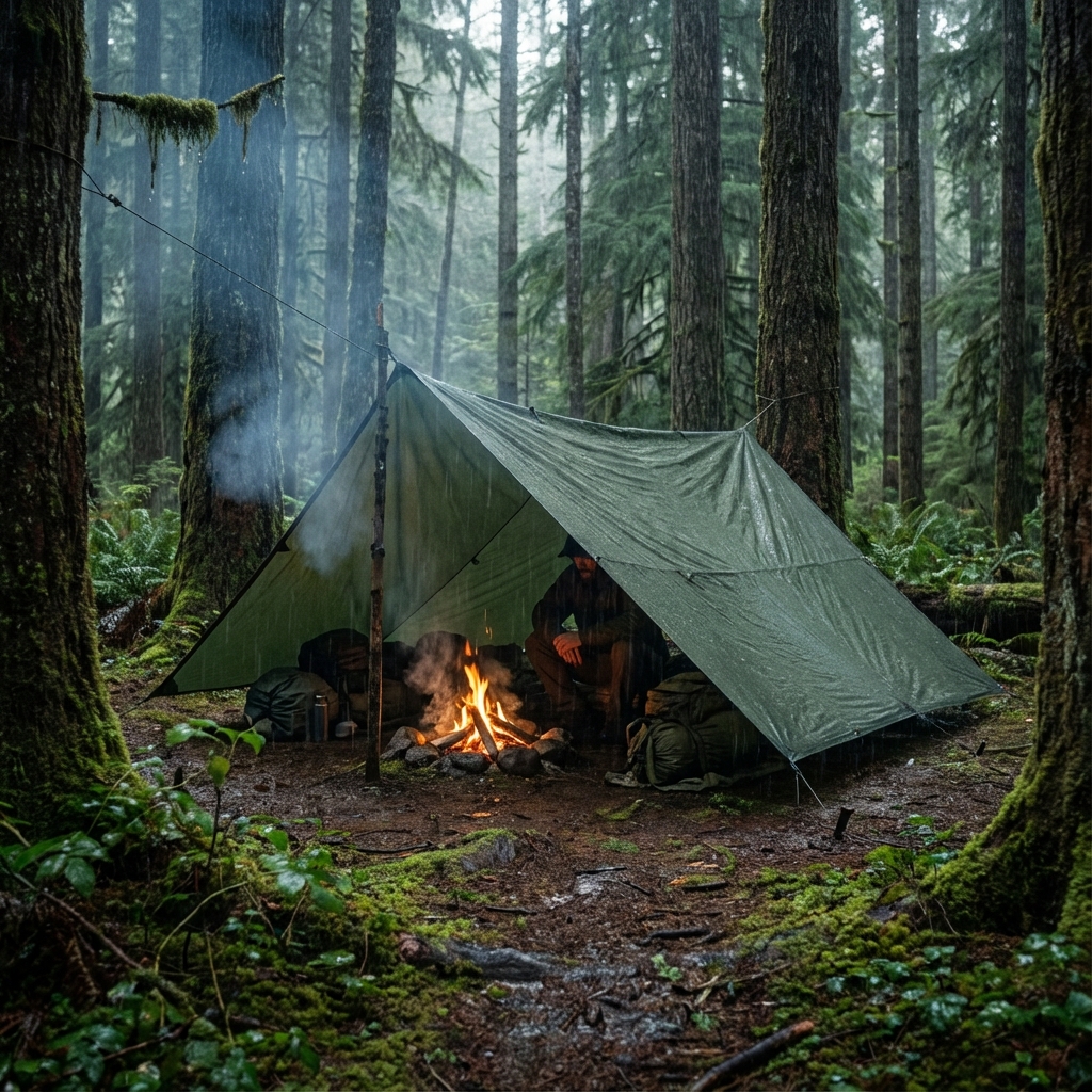 Refugios Rápidos: Domina el Tarp (Lona) en 2 minutos